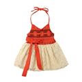 Mioliknya Baby Girl s Strap Yarn Skirt Sleeveless and Backless Bandage Dress