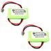 SPS Brand 2.4 V 500 mAh Replacement Battery for Uniden 52780708 Cordless Phone (2 PACK)