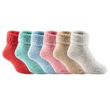 Lian LifeStyle 3 Pairs Father-Mother-Daughter Extra Thick Wool Boot Socks Crew Plain Random Color LK01+LK02+LK03 (0Y-2Y)