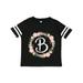 Inktastic B Monogram Alphabet Letter Rose Floral Wreath Girls Toddler T-Shirt