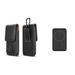 Holster and Power Bank Bundle for REVVL 6 Pro 5G: Vertical Magnetic Belt Pouch Case (Black) and 20W PD Power Delivery Type-C Portable Charger Battery (15W Wireless)