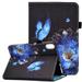 New Case Fits for iPad Mini 6 2021(6th Generation 8.3 ) Allytech Premium PU Leather Scratch-Free Auto Sleep & Wake Function Book Stand Style Elastic Band Card Slots Case and Cover Floral & Butterfly