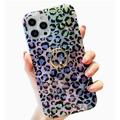 CASELIX Colorful Leopard Animal Print Soft IMD Phone Case for iPhone 13 with ring holder kickstand Cute Leopard Print Protective Cover for iPhone 13 Cases (for iPhone 13)