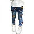 Bullpiano Baby Girls Butterfly Embroidery Jeans Pants Fashion Denim Trousers Kids Girl s Casual Jeans Leggings Pant