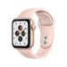 Open Box Apple Watch SE GPS 40mm Gold Aluminum Case -Pink Sand Sport Band MYDN2LL/A