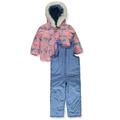 London Fog Girls 2-Piece Snow Pants Paisley Jacket Set Outfit - periwinkle 2t (Toddler)