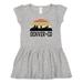 Inktastic Denver Colorado Skyline Vintage Girls Toddler Dress