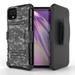 BC Rugged Series Case Compatible with Google Pixel 4 - Heavy Duty Armor Cover Case with Built-in Stand Rotatable Belt Clip Holster and Atom Cloth - Digital Pixel Camo