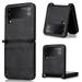 Allytech Galaxy Z Flip 4 Case Samsung Z Flip 4 Case Premium PU Leather Shockproof Anti-scratch Cards Holder Wallet Case Cover for Samsung Galaxy Z Flip 4 2022 Released - Black