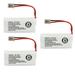 Kastar 3-Pack BT-1021 Battery Replacement for Uniden D2997-4 D2997-5 D2997-6 D2998-2 D2998-3 D2998-4 D2998-5 D2998-6 D3097 D3097-2 D3097-3 D3097-4 D3097-5 D3097-6 D3097-7 D3097-8 D3097-9 D3097-10