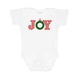 Inktastic Joy Christmas Ornament with Candy Cane Stripes Boys or Girls Baby Bodysuit