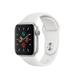 Restored Apple Watch Series 5 GPS 40mm Silver Aluminum Case with White Sport Band - S/M & M/L (Refurbished)