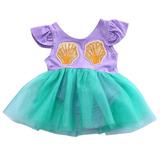 AmShibel Hot Summer Newborn Baby Kid Girls Mermaid Romper TuTu Dress Skirts Outfits 0-18M