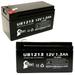 2x Pack - Compatible Sonnenschein A512/1.2S Battery - Replacement UB1213 Universal Sealed Lead Acid Battery (12V 1.3Ah 1300mAh F1 Terminal AGM SLA) - Includes 4 F1 to F2 Terminal Adapters