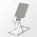 Stamens Mobile Phone Holder Foldable Phone Stand Portable Multifunctional Cell Phone Holder Adjustable Desktop Mobile Phone Support(Metallic Silver)