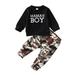 COUTEXYI 2pcs Toddler Baby Kid Boy Clothes Sweatshirt Tops + Pants Outfits Set Tracksuits 0-3 Years