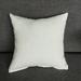 PhoneSoap Decorative Lining Linen Square Pillow Sofa Cushion Light Linen 40 CM Pillow Cases Standard Size Cotton White