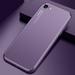 Mantto Compatible with iPhone SE 2022/3rd/2020 iPhone 8/7 Case Aluminum Alloy Metallic Brushed Back [Military Grade Drop Protection] Slim Fit Shockproof Protective Case Purple