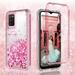 Galaxy S21 Plus Case Samsung S21 Plus Case Liquid Glitter Waterfall Shock Proof Phone Case Cute Girls Women for Samsung Galaxy S21 Plus Case - Pink