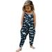 Toddler Girls Kids Jumpsuit One Piece Floral Dinosaur Playsuit Strap Romper Summer Outfits Clothes with Pocket