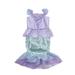 Licupiee Mermaid Princess Dresses for Little Girls Party Fancy Ball Gown Cosplay Halloween Princess Birthday Party Dress up