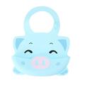 1pc Silicone Baby Bib Cartoon Pig Apron Waterproof Pinafore Nursing Accessories for Home Shop