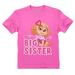 Paw Patrol Skye Big Sister T-Shirt - Girls Promoted Sister Outfit - Toddler Kids Big Sister Announcement Top - Nickelodeon Paw Patrol - Gift for Big Sisters - Kids Paw Patrol Tee - 5T Pink