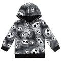 Disney Nightmare Before Christmas Jack Skellington Fleece Zip Up Hoodie Tie Dye Toddler to Big Kid