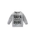 0-18M Baby Boys Girls Clothes Autumn Winter Letter Printed Kids Top Cotton Casual Sweatshirt