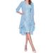 Mother of The Bride Dresses for Wedding Women s Two Pieces Lace Chiffon Dress with Cardigan Solid 3/4 Sleeve Charming Dresses