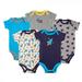 Luvable Friends Baby Boy Cotton Bodysuits 5pk Rocket 0-3 Months