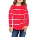 Hunpta Little Girls Casual Long Sleeve T Shirts Crewneck Tunic Tops Kids Button Striped Tee Blouses Autumn Clothes