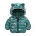 XMMSWDLA Sales Clearance Baby Outerwear Newborn Infant Baby Boys Girls Solid Color Plush Cute t Winter Hoodie Coat Jacket Outfit Dinosaur Pattern