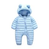 SYNPOS Infant Boys Girls Winter Snowsuit Romper Down Jacket Baby Hooded Thick Warm Jumpsuit Outwear 0-18Months