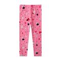 HuaAngel Toddler & Little Girls Pink Heart Cotton Long Pants Q789 Sizes 2-7