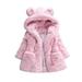 DEAR RABBIT New spring Baby Girls Clothes Faux Fur Coat Fleece Jacket Warm Snowsuit 1-7Y Hooded parka Children s Outerwear autumn winter clothing