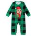 ZCFZJW Savings Christmas Matching Pjs Set Merry Christmas Funny Dog with Red Hats Printed Plaid Long Sleeve Tee Shirts and Pants Two Piece Outfit Suit Holiday Sleepwear(Baby-3M)