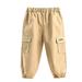 Odeerbi Baby Pants Boys 2024 Casual Trousers Cargo Spring Fashion Elastic Cuffs