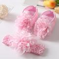 Infant Baby Girl Shoes Baby Mary Jane Flats Princess Wedding Dress Shoes Crib Shoe for Newborns Infants Babies and Toddlers 7-12 Months