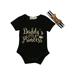 Dewadbow Newborn Infant Baby Girl Toddler Sunsuit Clothes Romper Jumpsuit Playsuit Outfit