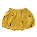 StylesILove Infant Baby Girl Carrot Crinkle Jersey Bubble Shorts Summer Cotton Bloomers (Mustard 70/0-3 Months)