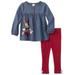 Disney Infant Girls Minnie Mouse Baby Outfit Denim Shirt & Hot Pink Pants 0-3M