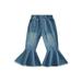 TheFound Toddler Baby Girls Retro Jeans Bell Bottom Flared Pants Denim Pants Casual Fall Winter Clothes