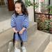 Bullpiano Summer Toddler O-neck striped T-shirt Dress Long Length Pullover Tops Half Sleeve Casual Dress Chidlren Outfits 2-7Y