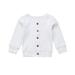 Causal Coat Kids Baby Girls Long Sleeves Knitted Cardigan Sweaters Button Knitted Tops Sweater Tops Baby Jacket Baby Boy Knitted Sweater Cardigan Tops