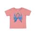 Inktastic Thyroid Cancer Awareness with Butterfly Ribbon Words Boys or Girls Baby T-Shirt