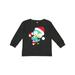 Inktastic Christmas Bird Blue Bird Bird With Candy Cane Boys or Girls Long Sleeve Toddler T-Shirt