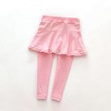 GYRATEDREAM Toddler Little Girls Leggings Pants with Tutu Skirts Kids Culottes Footless Tights 1-7 Years