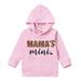 Toddler Girls Hoodie Letter Print Long Sleeve Hooded Sweatshirt Pullover Top Spring And Autumn Outfits