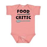 Inktastic Food Critic with Fork and Spoon Boys or Girls Baby Bodysuit